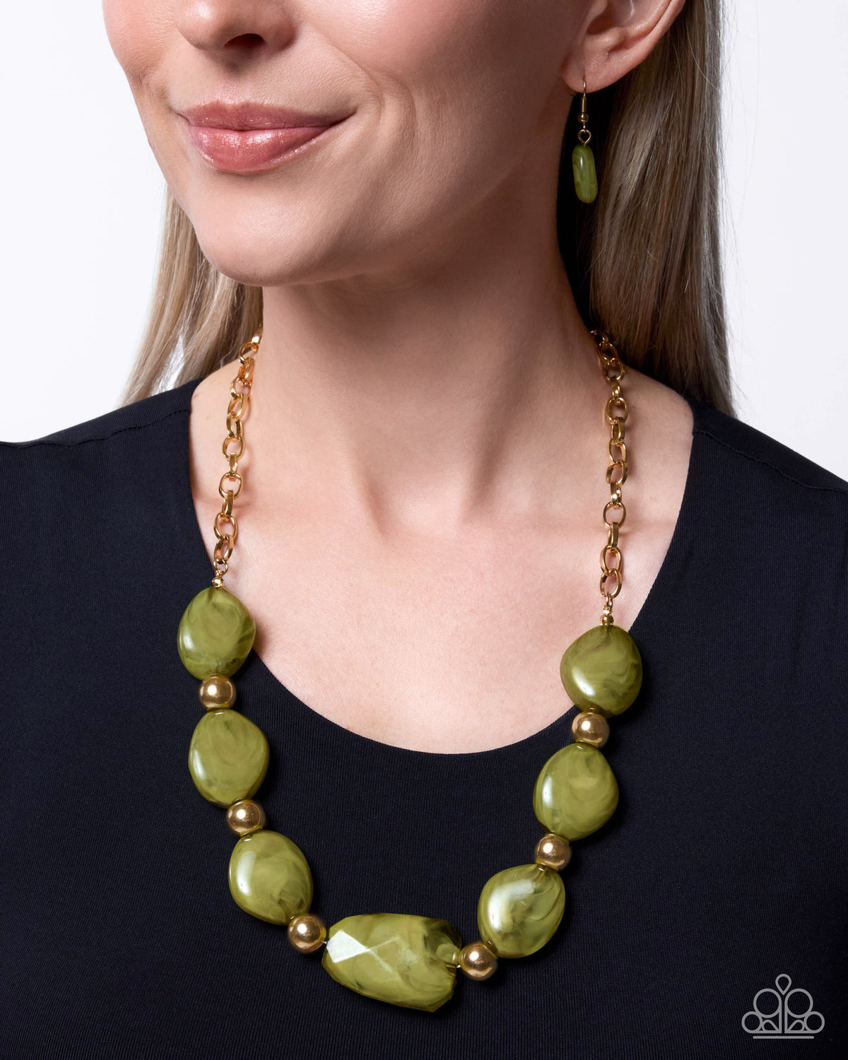 Validating Color - Green - Paparazzi Necklace