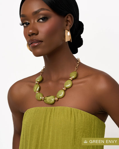 Validating Color - Green - Paparazzi Necklace