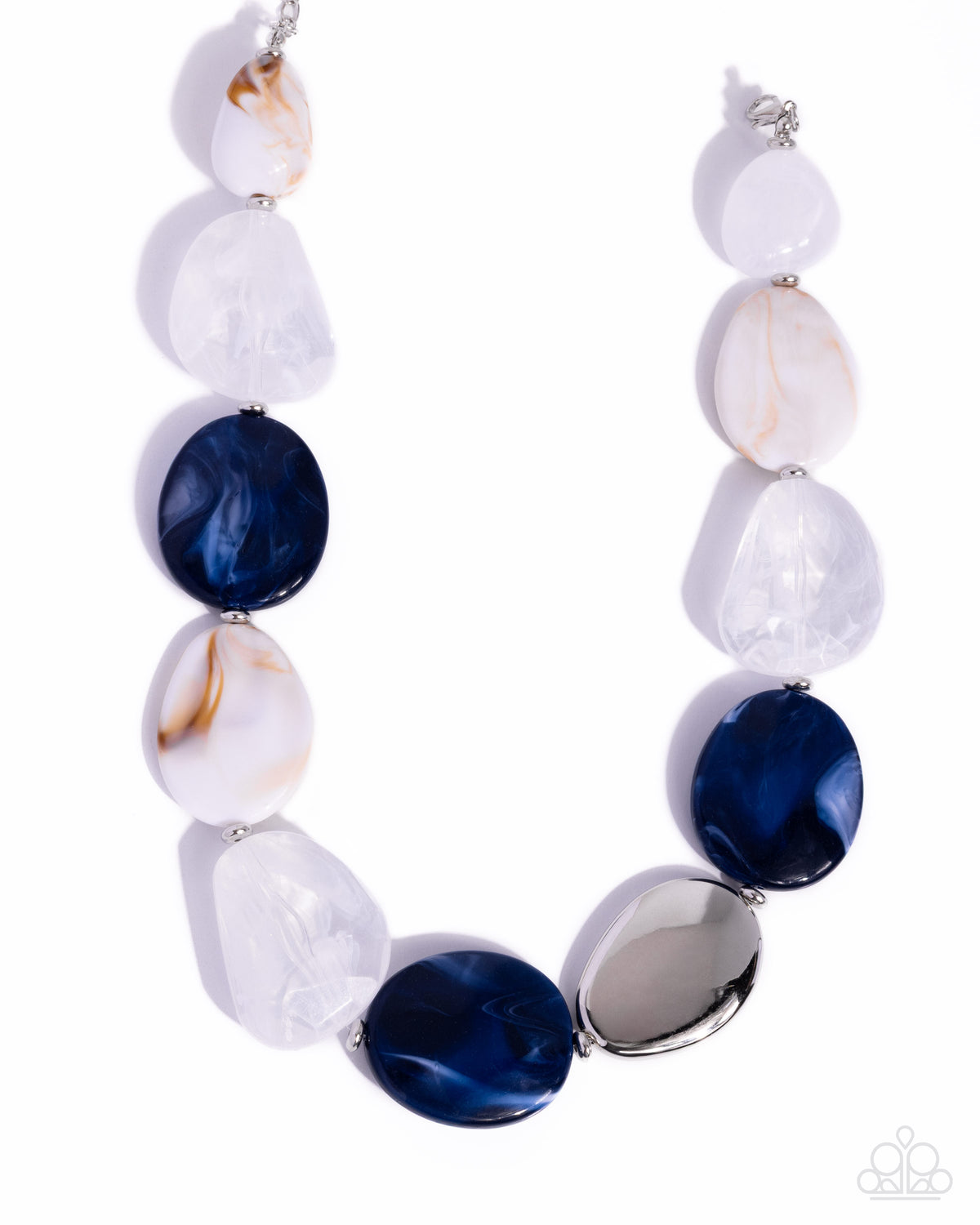 Stunning Spirals - Blue - Paparazzi Necklace