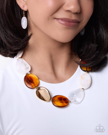 Coming Soon - Stunning Spirals - Brown - Paparazzi Necklace