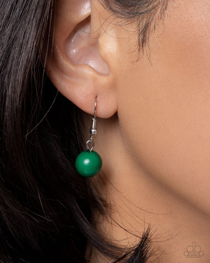 Coming Soon - Pleasing Pearls - Green - Paparazzi Necklace