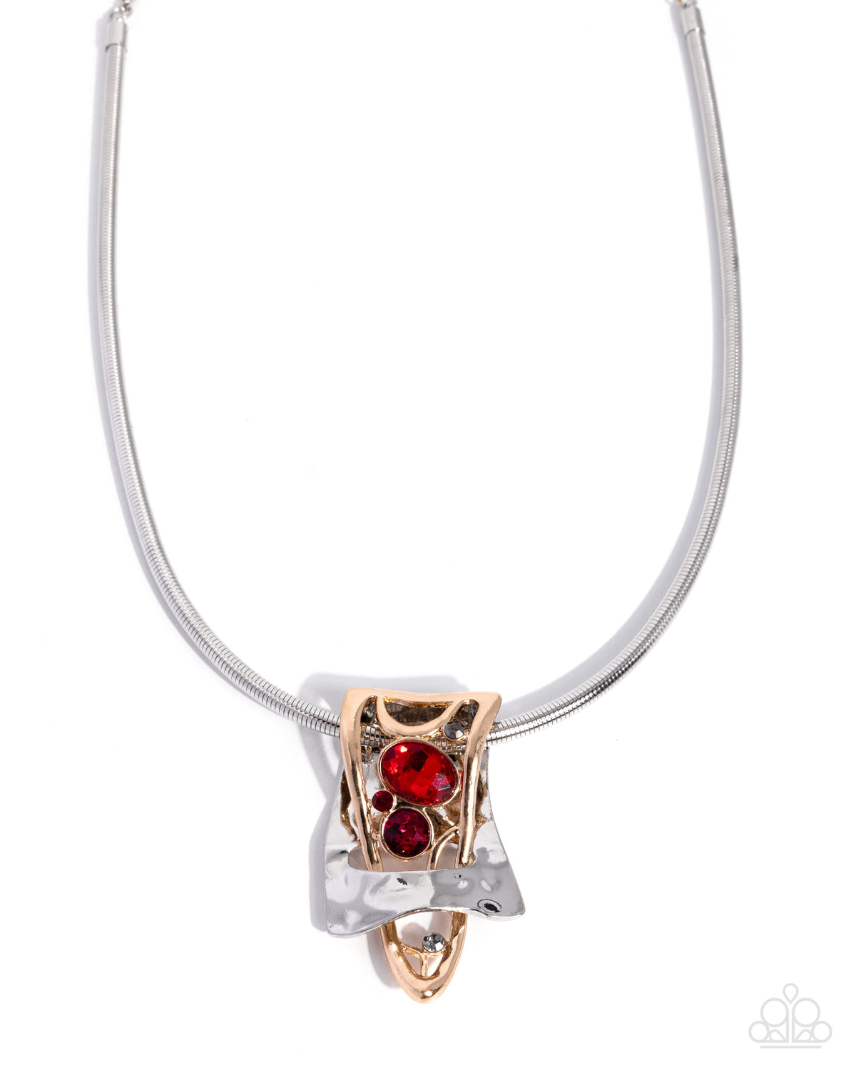Bold Ballad - Red - Paparazzi Necklace