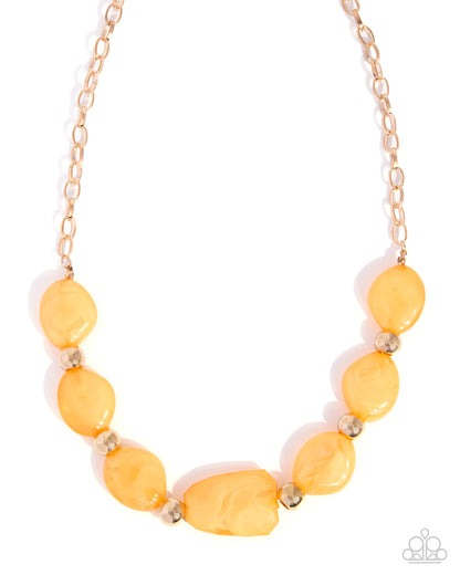 Validating Color - Orange - Paparazzi Necklace