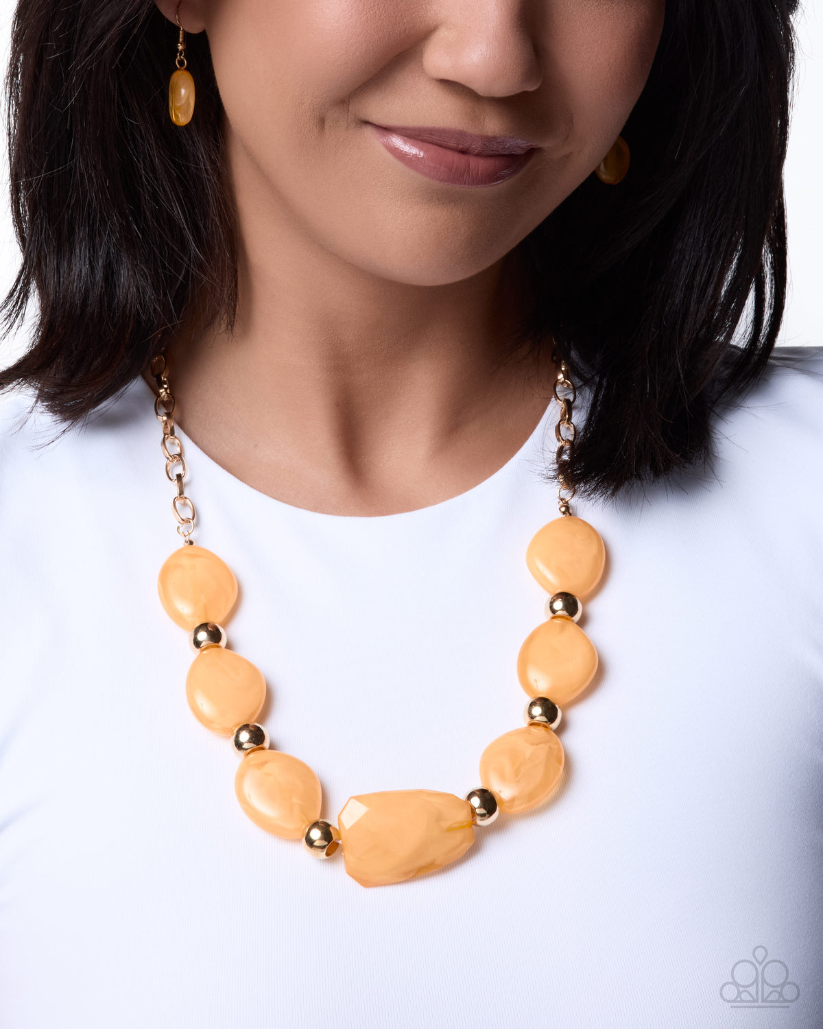 Validating Color - Orange - Paparazzi Necklace