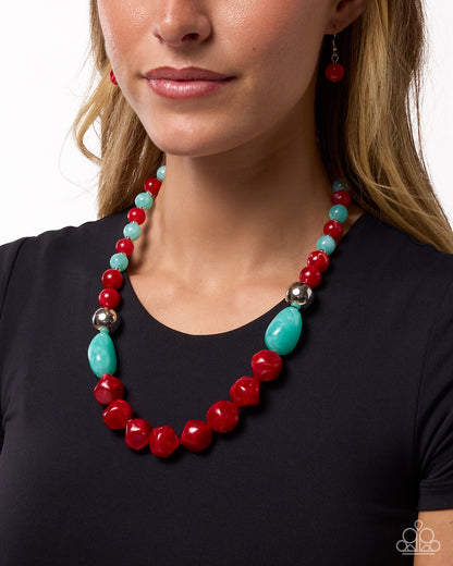 Coming Soon - Promising Profession - Red - Paparazzi Necklace