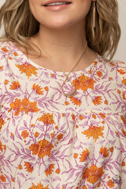 Subtle Season - Rose Gold Necklace and Subtle Solstice - Rose Gold Earring Set