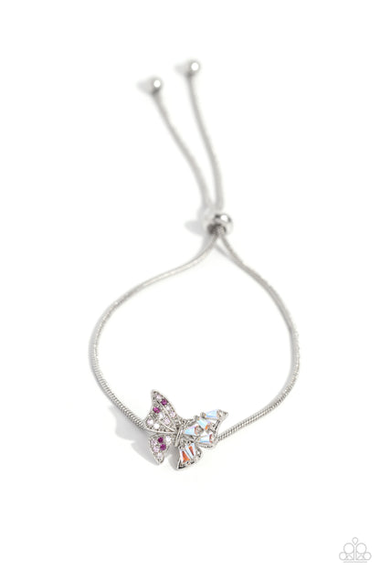 Adjustable Alliance - Pink and Adjustable Allure - Pink - Paparazzi Necklace and Bracelet Set