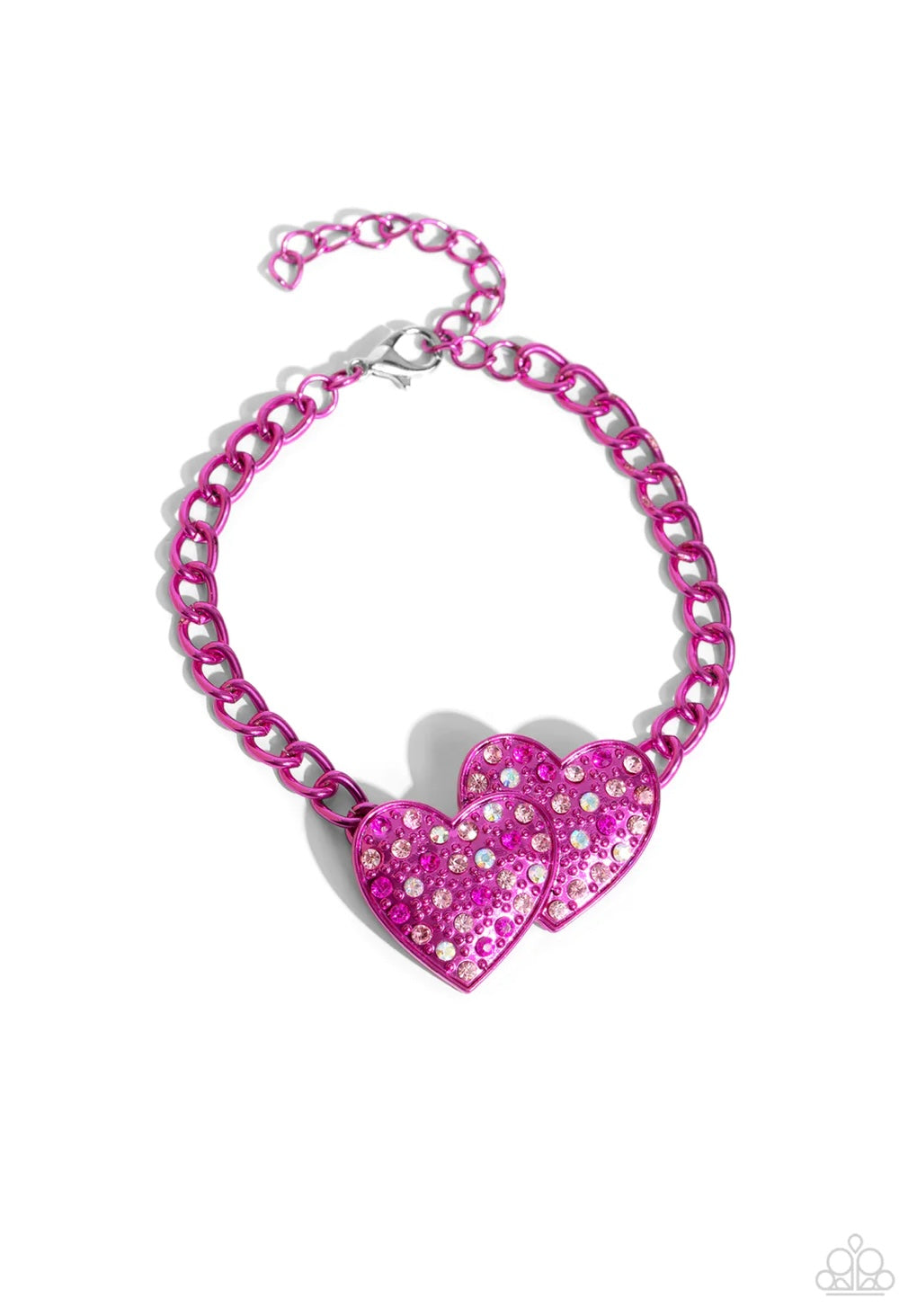 Low-Key Lovestruck - Pink and Lovestruck Lineup - Pink -Paparazzi Necklace and Bracelet Set