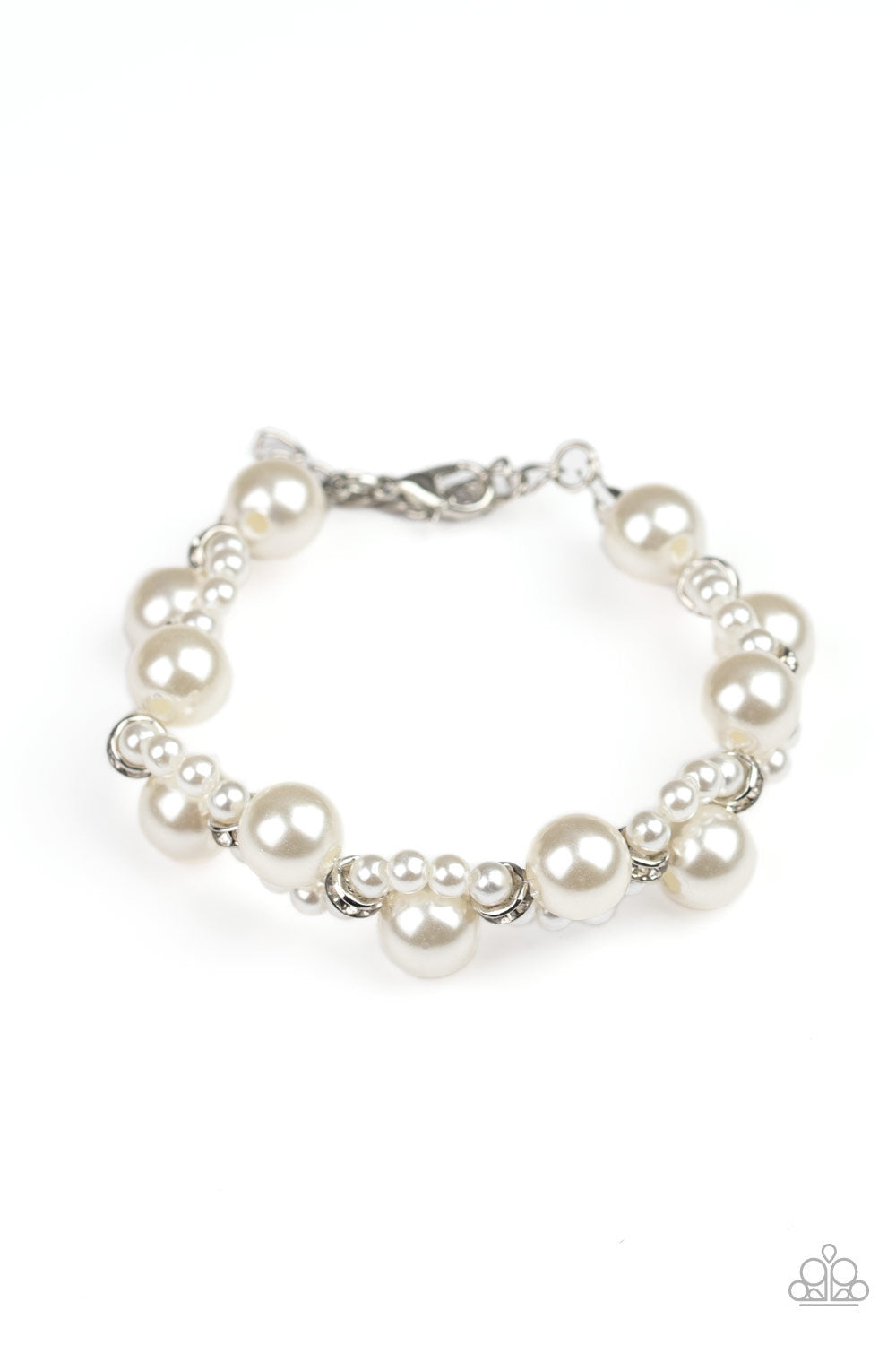 Uptown Opulence White Necklace and Utmost Uptown - White Set