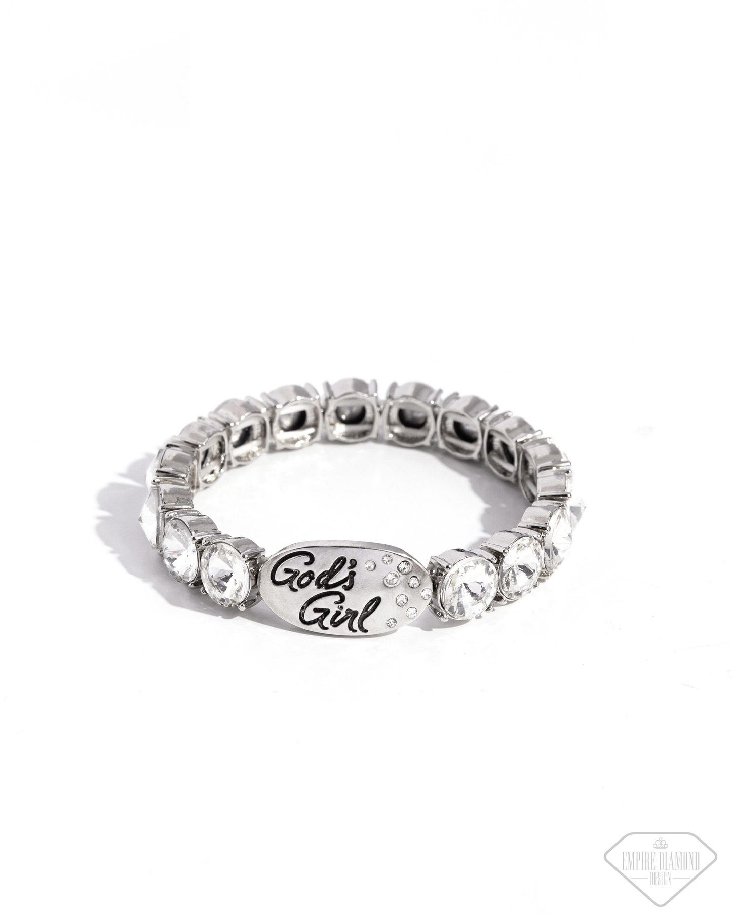 Gods Girl - White - Paparazzi Necklace and Gods Grace - White Bracelet