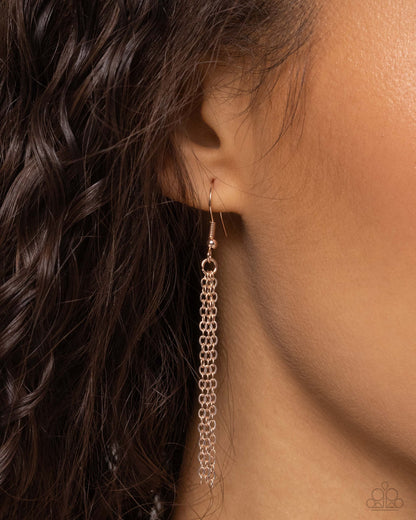 Seashell Sonata - Rose Gold Necklace and SHELL, I Was In the Area - Rose Gold Earrings