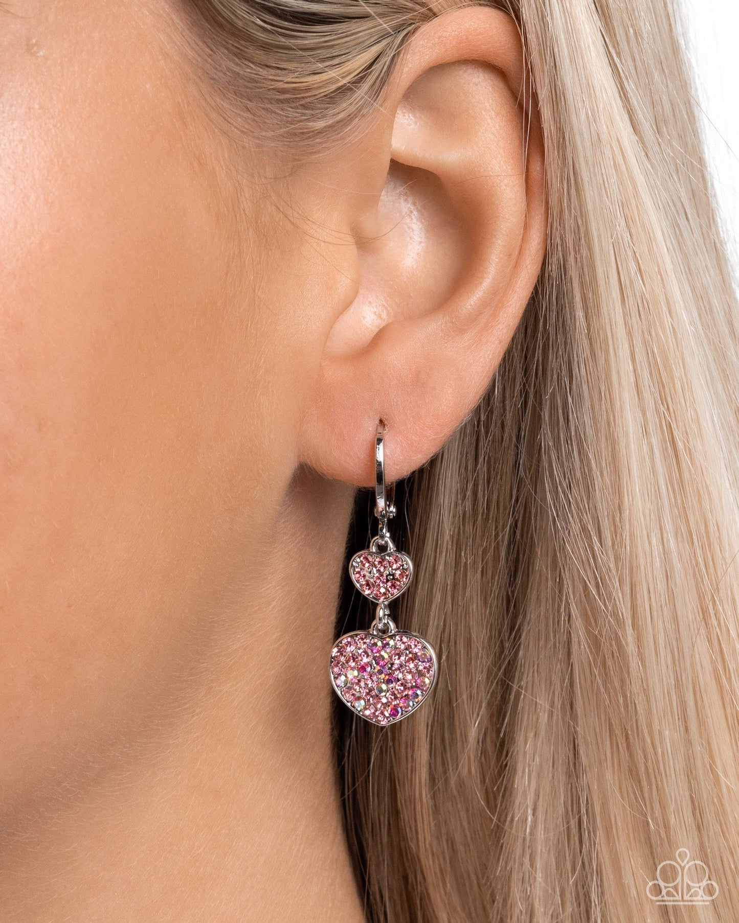 Ardent Affection - Pink - Paparazzi Necklace (Black Friday) and Delightful Valentines Day - Pink Earrings