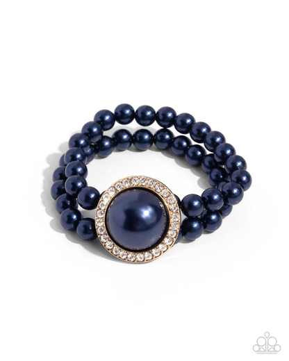 Valuable Verdict - Blue Necklace and Valuable Victor - Blue Bracelet Set