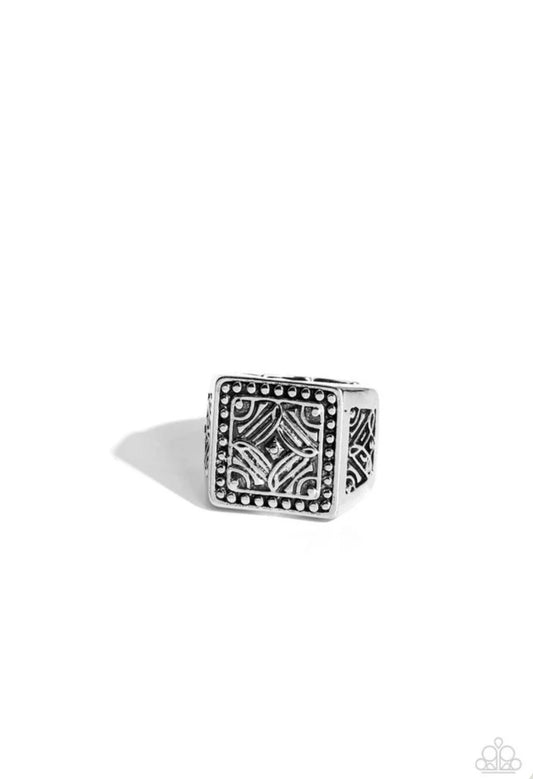 Side Trip Silver - Paparazzi Ring