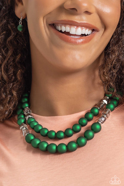 Shopaholic Season - Green Necklace and Shopaholic Showdown Bracelet