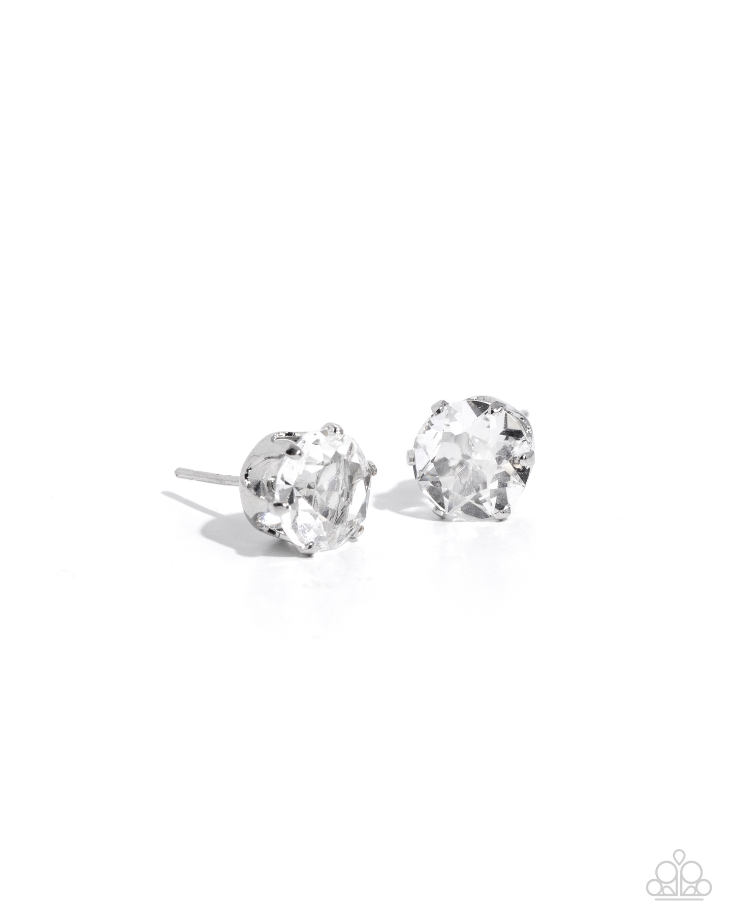 Birthstone Beauty - White Necklace and Breathtaking Birthstone White Post Earrings (April)