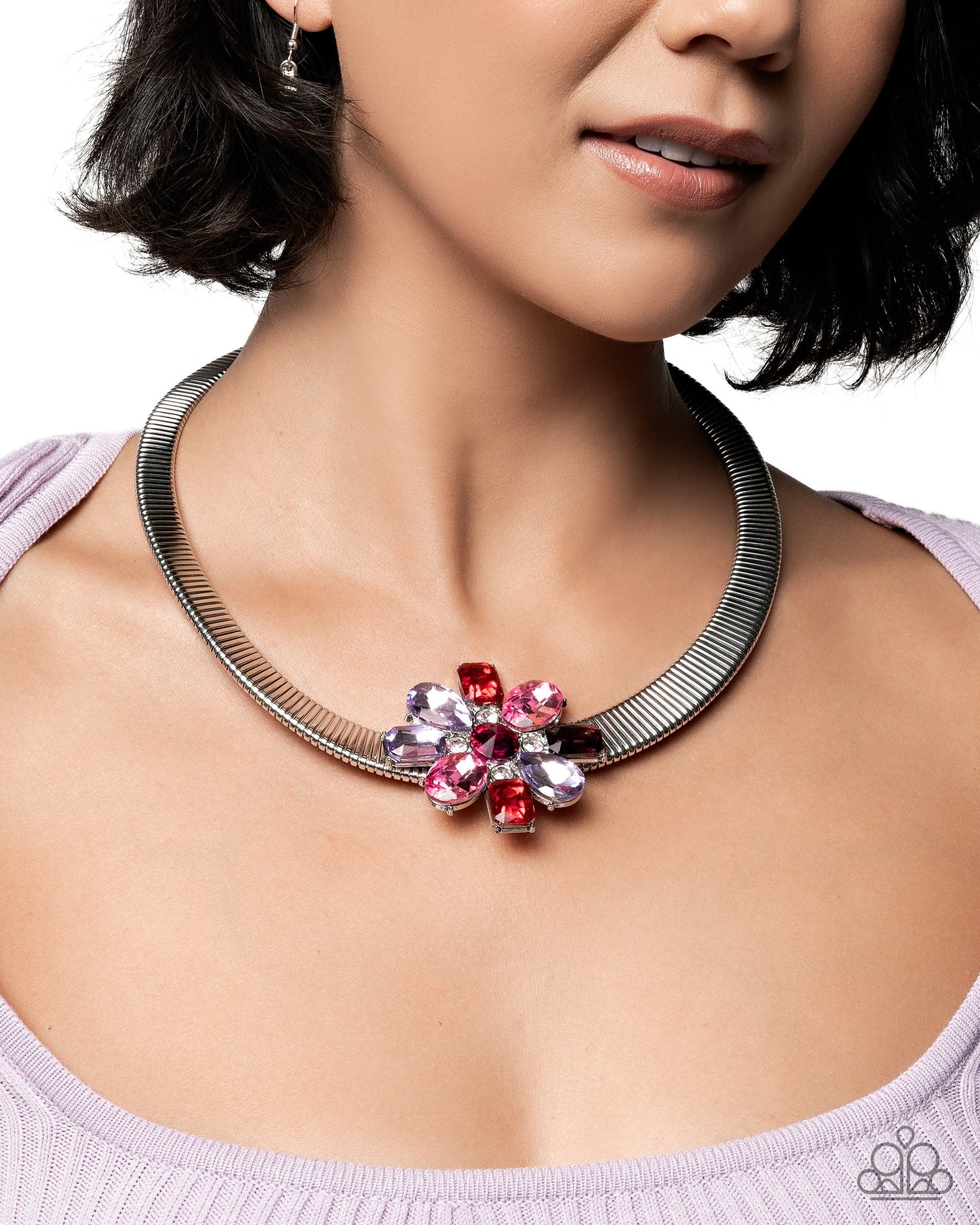 Forward Florals - Multi - Paparazzi Necklace