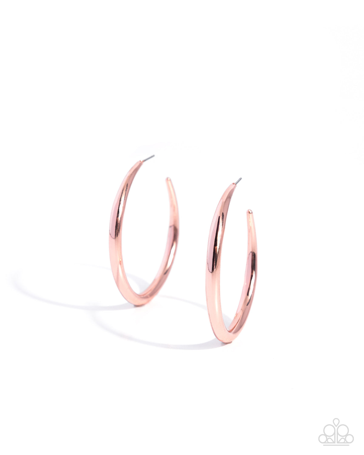 Straightforward Stack - Copper Paparazzi Necklace and Basic Business - Copper Paparazzi Earrings Set (2-Piece)