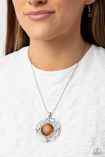 Maze Stunner Brown Necklace and Vintage Vault Brown Bracelet Set