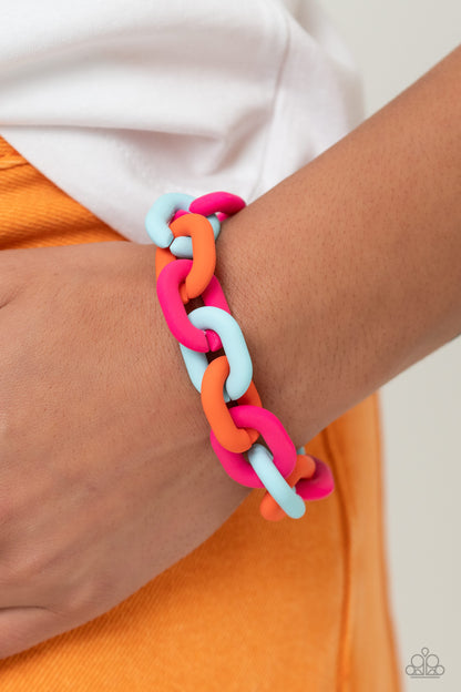 Speed SMILE - Pink Necklace and Go the Extra SMILE - Pink Bracelet Set