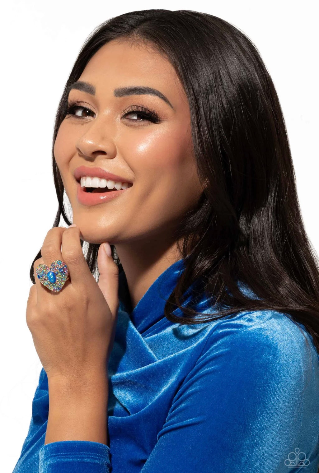 Bejeweled Beau - Multi Blue - Paparazzi Ring