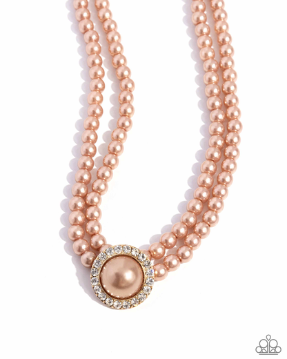 Valuable Verdict Brown Necklace and Valuable Victor - Brown Bracelet Set
