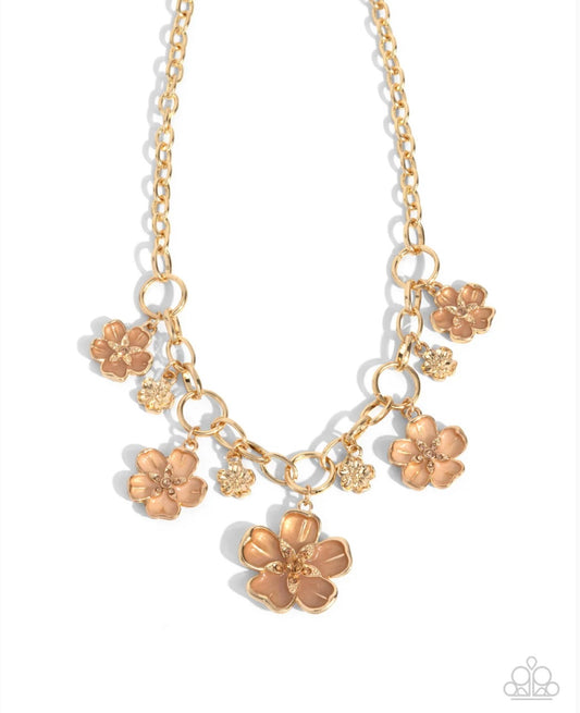 Secretive Sprig - Brown - Paparazzi Necklace