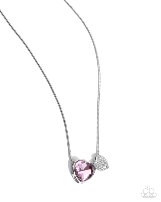 Lovely Couple - Pink - Paparazzi Necklace