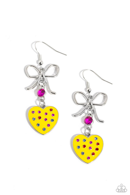 Bow Away Zone Yellow Earrings and Fond Regard Yellow Ring Set