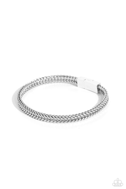 Downtown Defender - Silver Necklace and City Crusader - Silver Bracelet- Urban Set