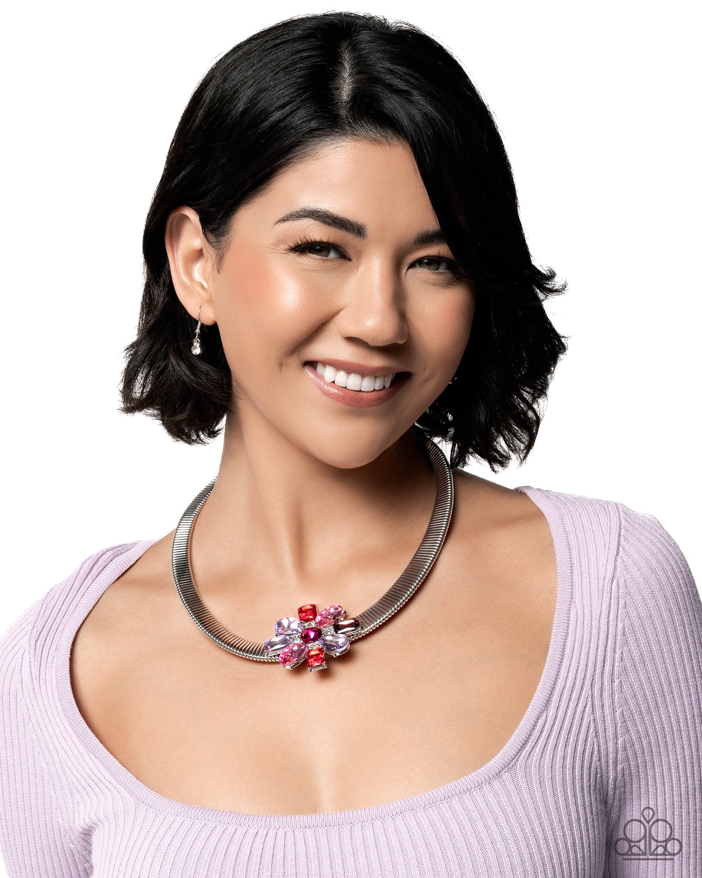 Forward Florals - Multi - Paparazzi Necklace