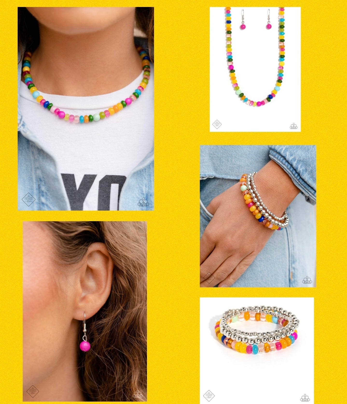 Headliner Hit - Multi Necklace and Standout Sensation - Multi Bracelet