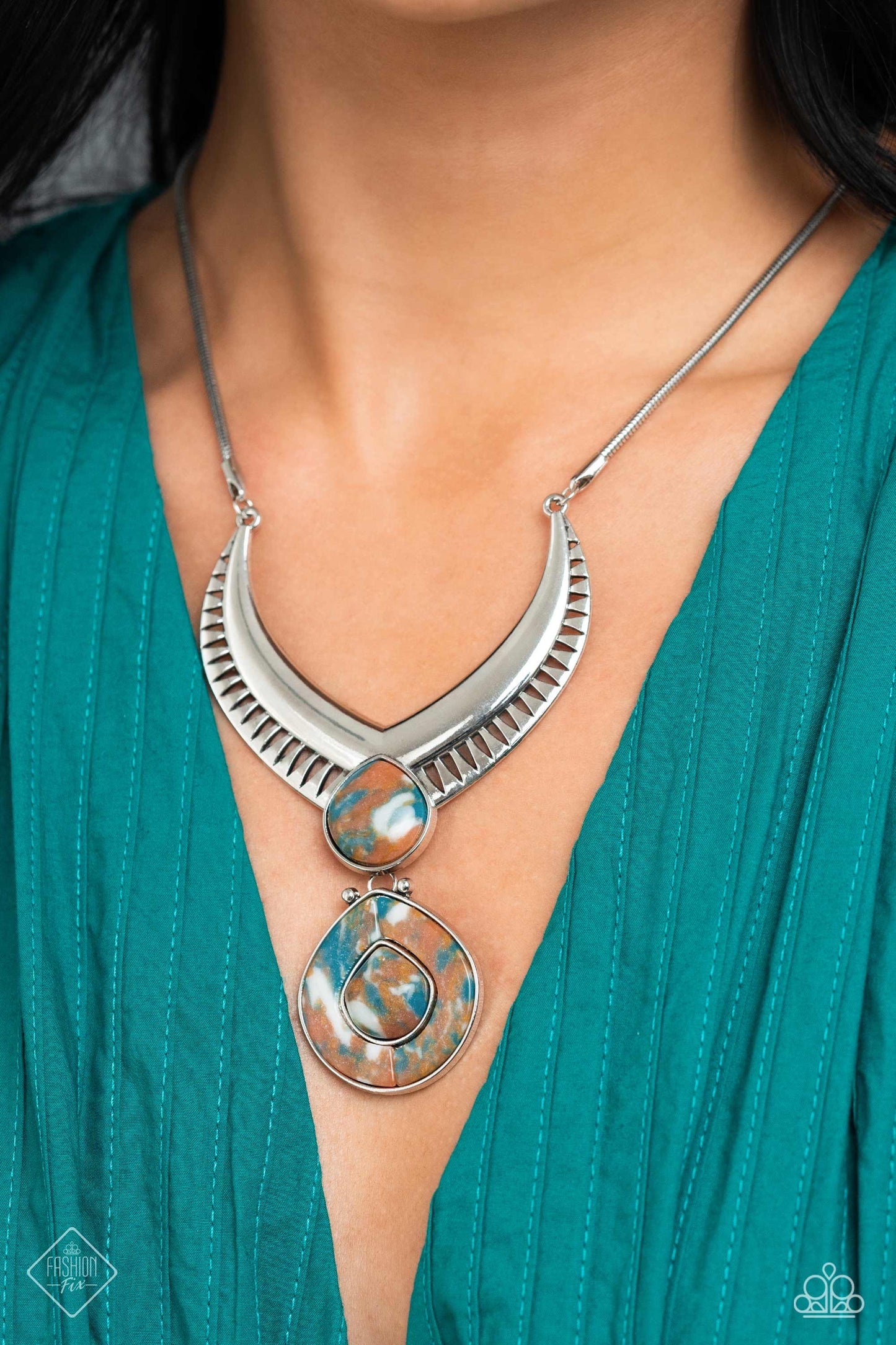 I CLAN See Clearly Now - Brown Necklace and Cuz I CLAN - Brown Earrings Set