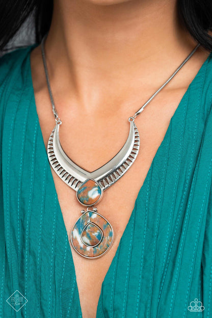 I CLAN See Clearly Now - Brown Necklace and Cuz I CLAN - Brown Earrings Set