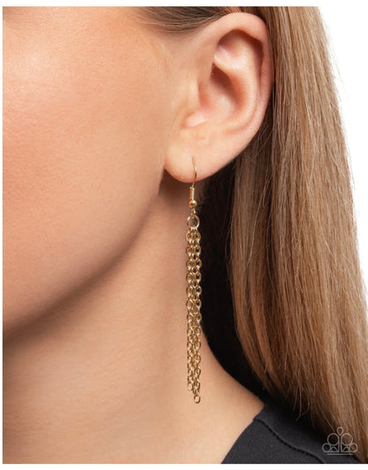Elaborate Elephant - Gold Necklace - Paparazzi Necklace
