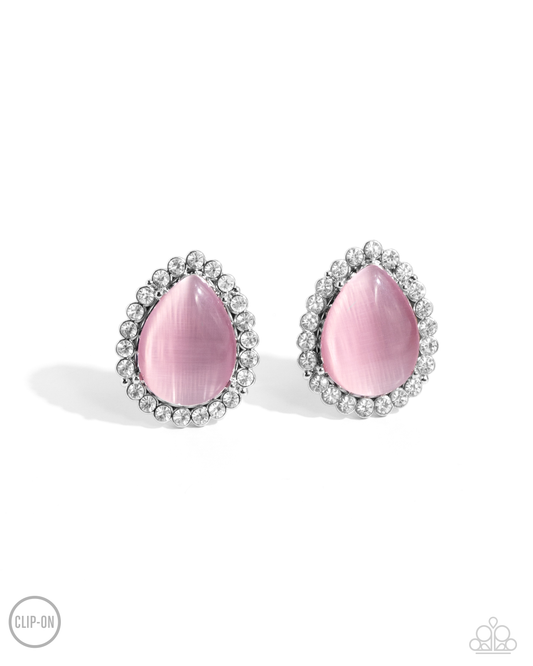 Downright Demure - Pink Paparazzi Earrings