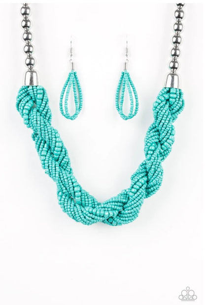 Savannah Surfin' Blue Paparazzi Necklace