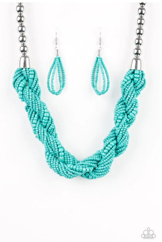 Savannah Surfin' Blue Paparazzi Necklace