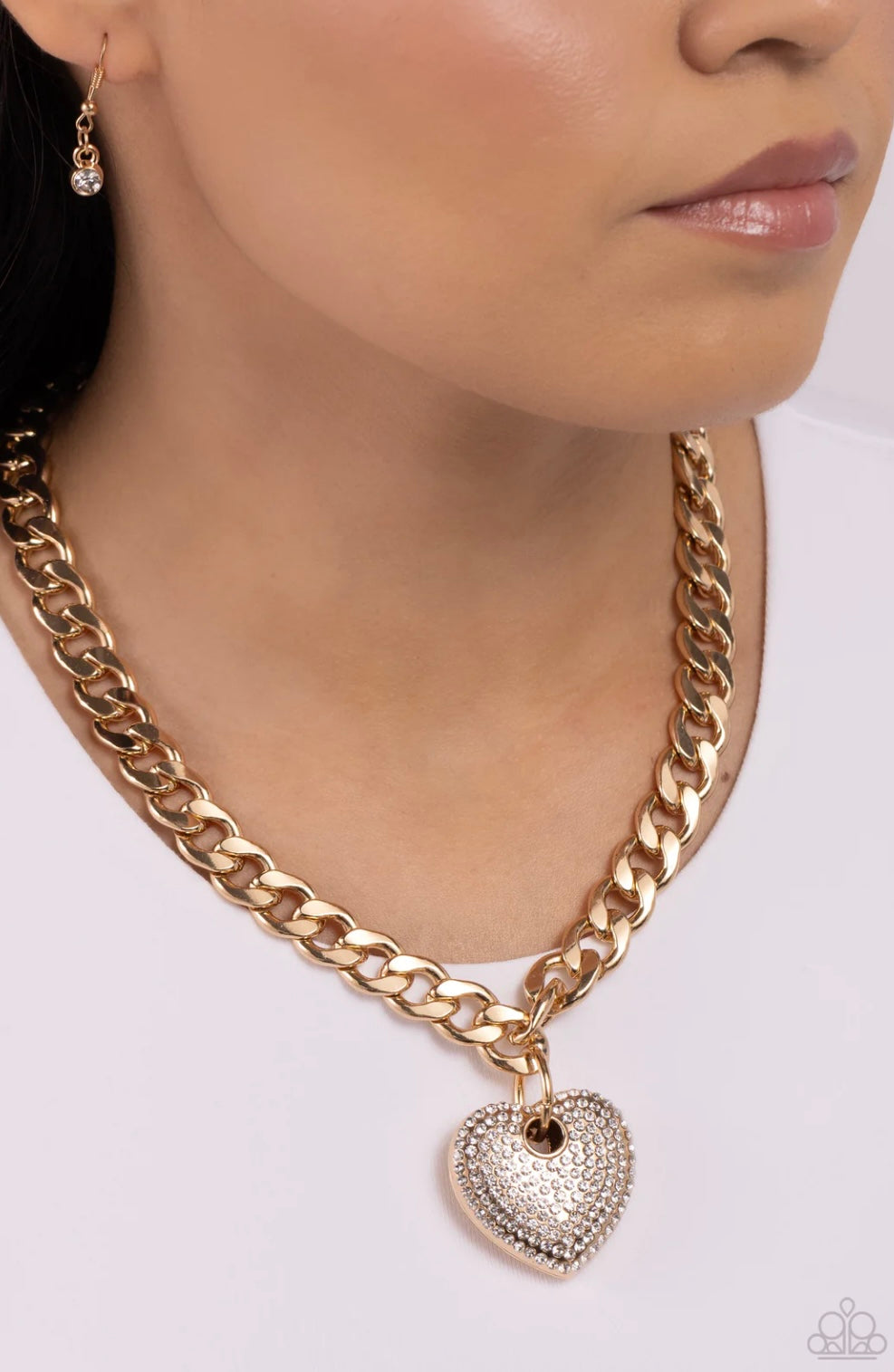 Paparazzi Ardent Affection - Gold Paparazzi Necklace
