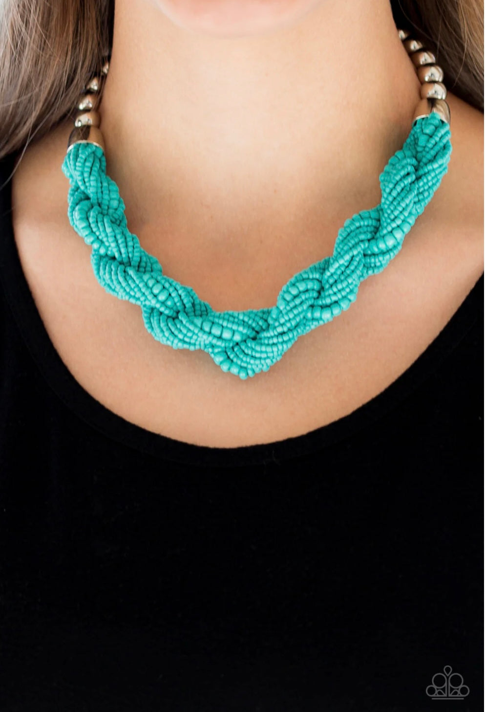 Savannah Surfin' Blue Paparazzi Necklace
