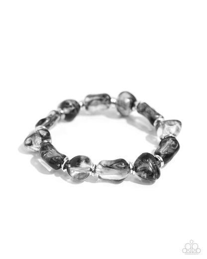 GLASSY Getaway - Black Necklace and GLASSY Genre - Black Bracelet