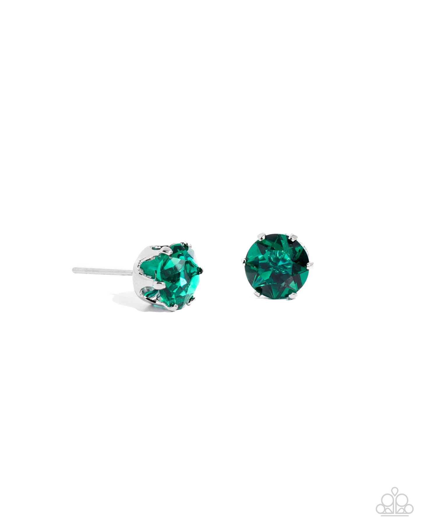 Birthstone Beauty - Green Necklace and Breathtaking Birthstone Green Post Earrings (May)