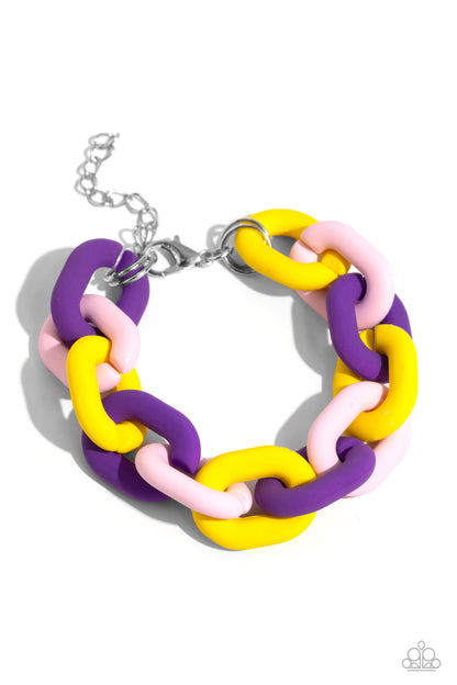 Speed SMILE - Purple Necklace and Go the Extra SMILE - Purple Bracelet