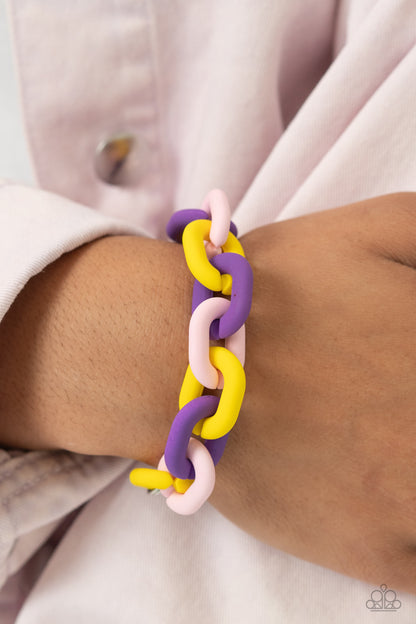 Speed SMILE - Purple Necklace and Go the Extra SMILE - Purple Bracelet