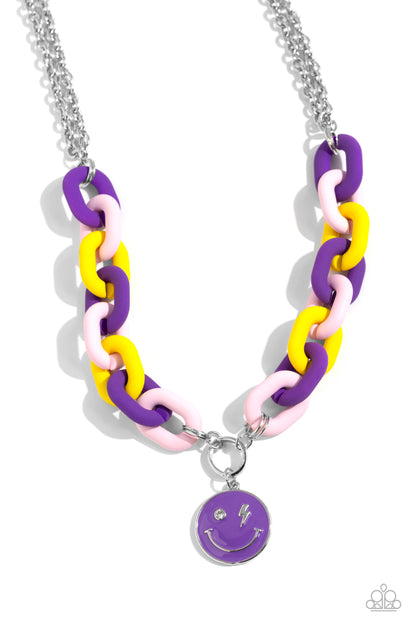 Speed SMILE - Purple Necklace and Go the Extra SMILE - Purple Bracelet