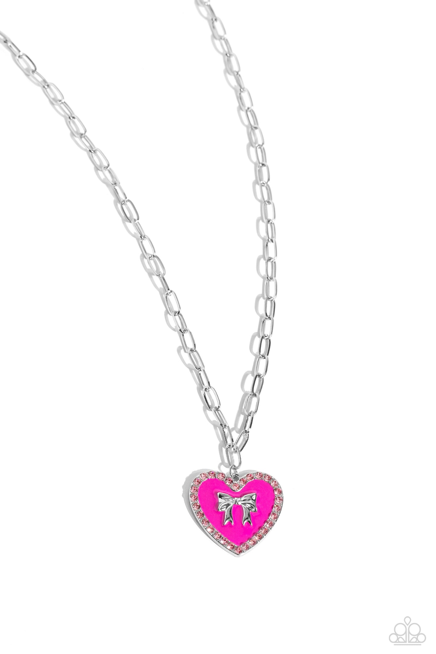 Romantic Gesture - Pink - Paparazzi  Necklace