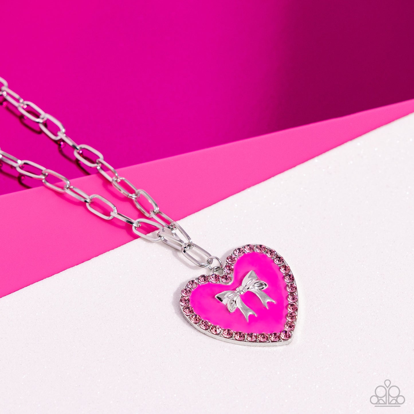 Romantic Gesture - Pink - Paparazzi  Necklace