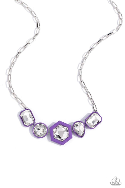 Evolving Elegance - Purple Necklace, Developing Dignity - Purple Earrings, Transforming Taste - Purple Bracelet and Changing Class - Purple Ring