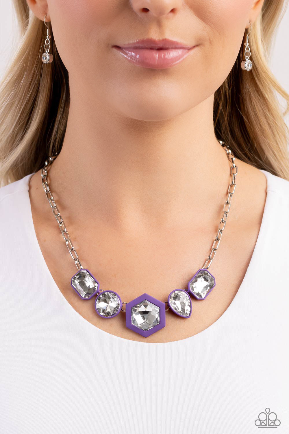 Evolving Elegance - Purple Necklace, Developing Dignity - Purple Earrings, Transforming Taste - Purple Bracelet and Changing Class - Purple Ring