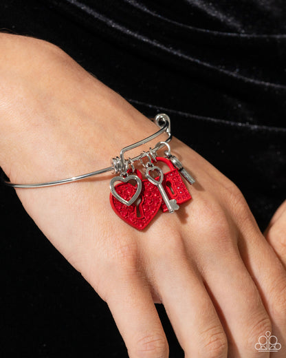 Locked Legacy - Red - Paparazzi Bracelet